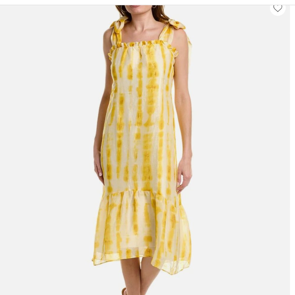 Marie Oliver Maya Dress in Lemon Dye - Medium
